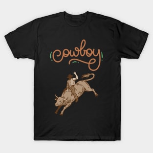 bull rider cowboy T-Shirt